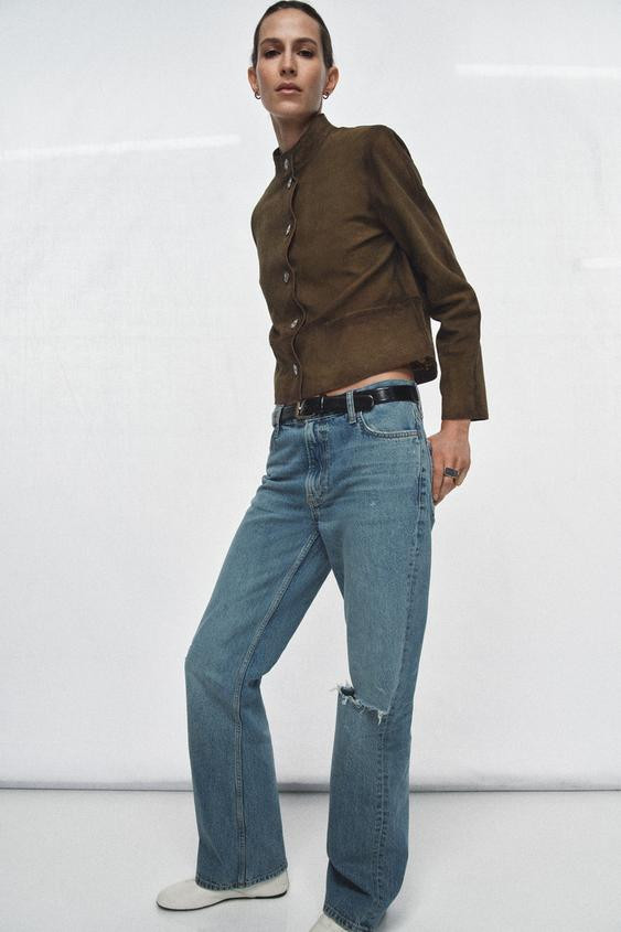 100% LEATHER JACKET ZW COLLECTION LIMITED EDITION | Zara US