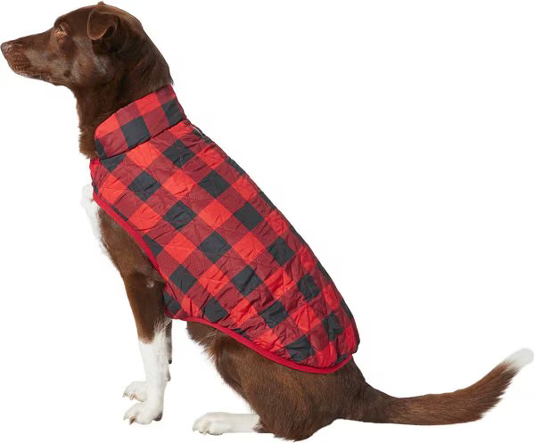 Frisco Lightweight Quilted Water-Resistant Reversible Insulated Dog & Cat Jacket | Chewy.com