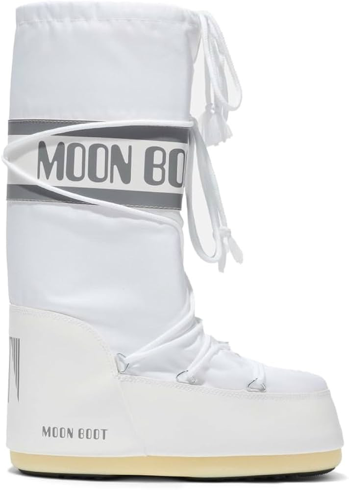 Amazon.com: Moon Boot Icon Nylon Insulated Slip On Unisex Snow Boots, M3.5-6, W4.5-7, Lilac : Clo... | Amazon (US)