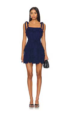 Yumi Kim Amira Dress in California Eyelet Navy from Revolve.com | Revolve Clothing (Global)