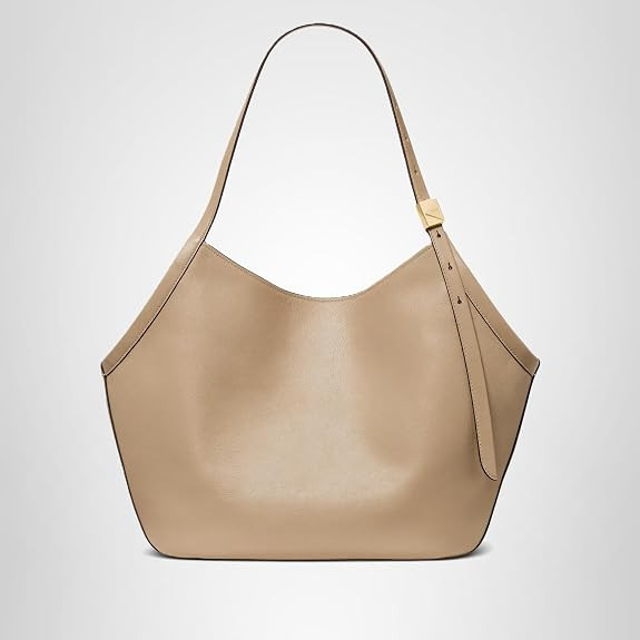 kate spade new york Deco Fine Grain Leather Tulip Tote | Amazon (US)