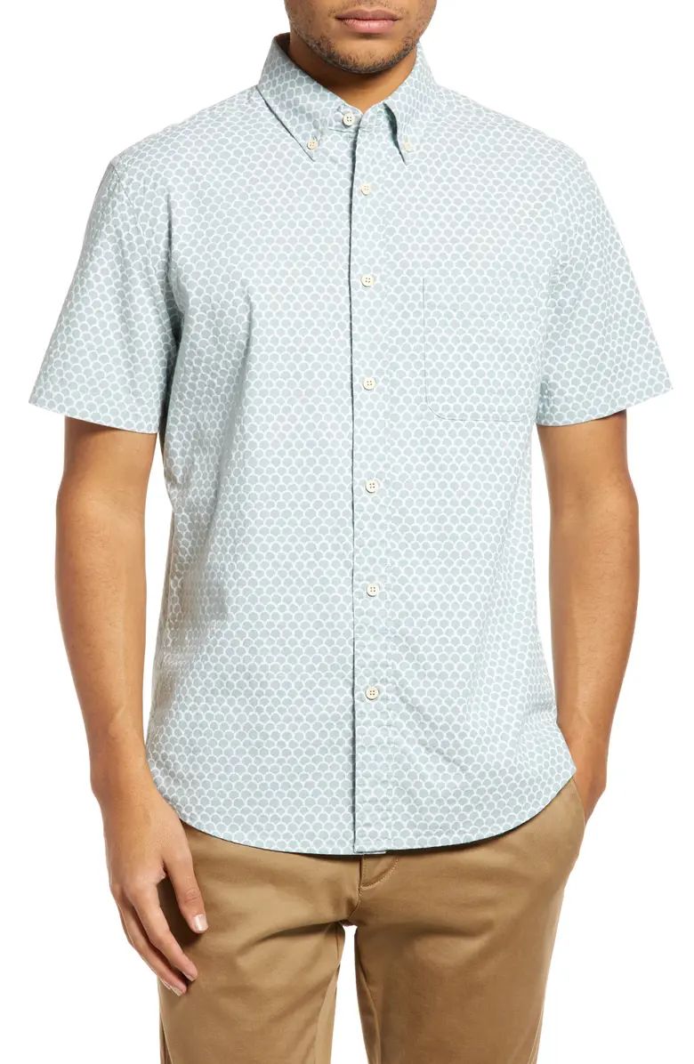 Faherty Playa Regular Fit Print Short Sleeve Button-Down Shirt | Nordstrom | Nordstrom