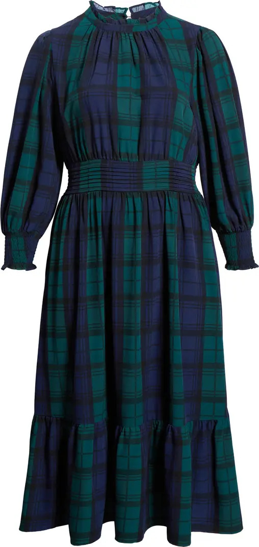SUGARLIPS Hudson Caitlyn Plaid Long Sleeve Maxi Shirtdress | Nordstrom | Nordstrom