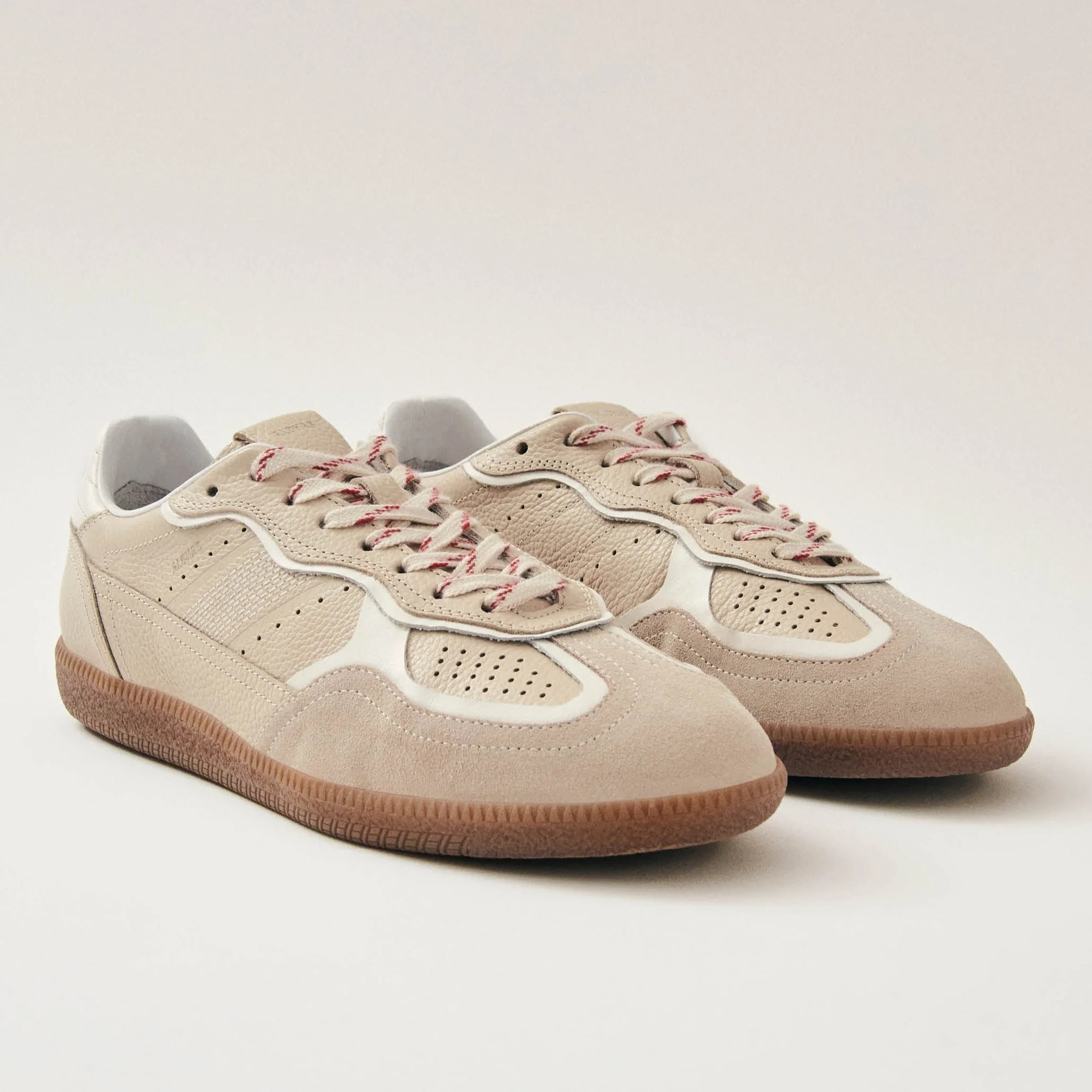Tb.490 Rife Grain Cream Leather Sneakers | ALOHAS | Alohas UK