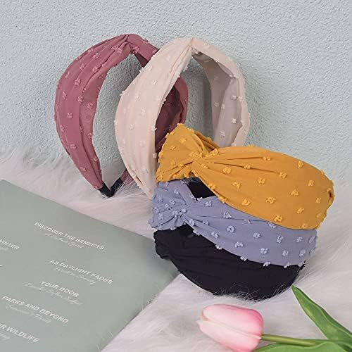 Knotted Headbands for Women Wide Headband,5Pcs Cross Knot Hair Hoop Knot Headbands Womens Headbands  | Amazon (US)