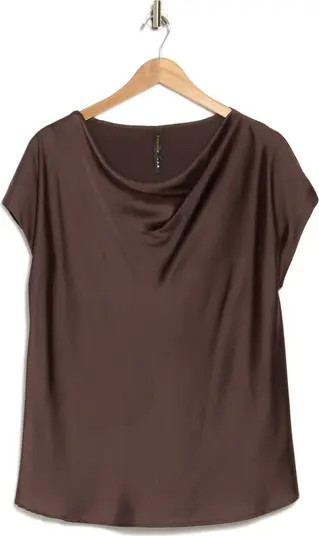 Renee C Cowl Neck Cap Sleeve Satin Top | Nordstromrack | Nordstrom Rack