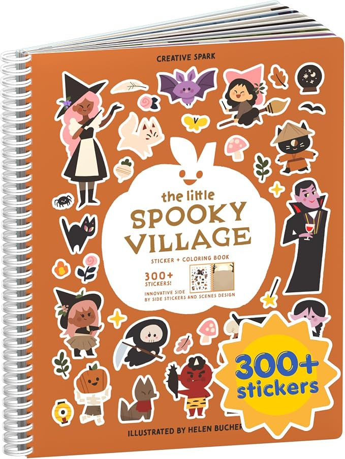 Cupkin Spooky Village Halloween Coloring & Sticker Book | 300+ Stickers | Amazon (US)