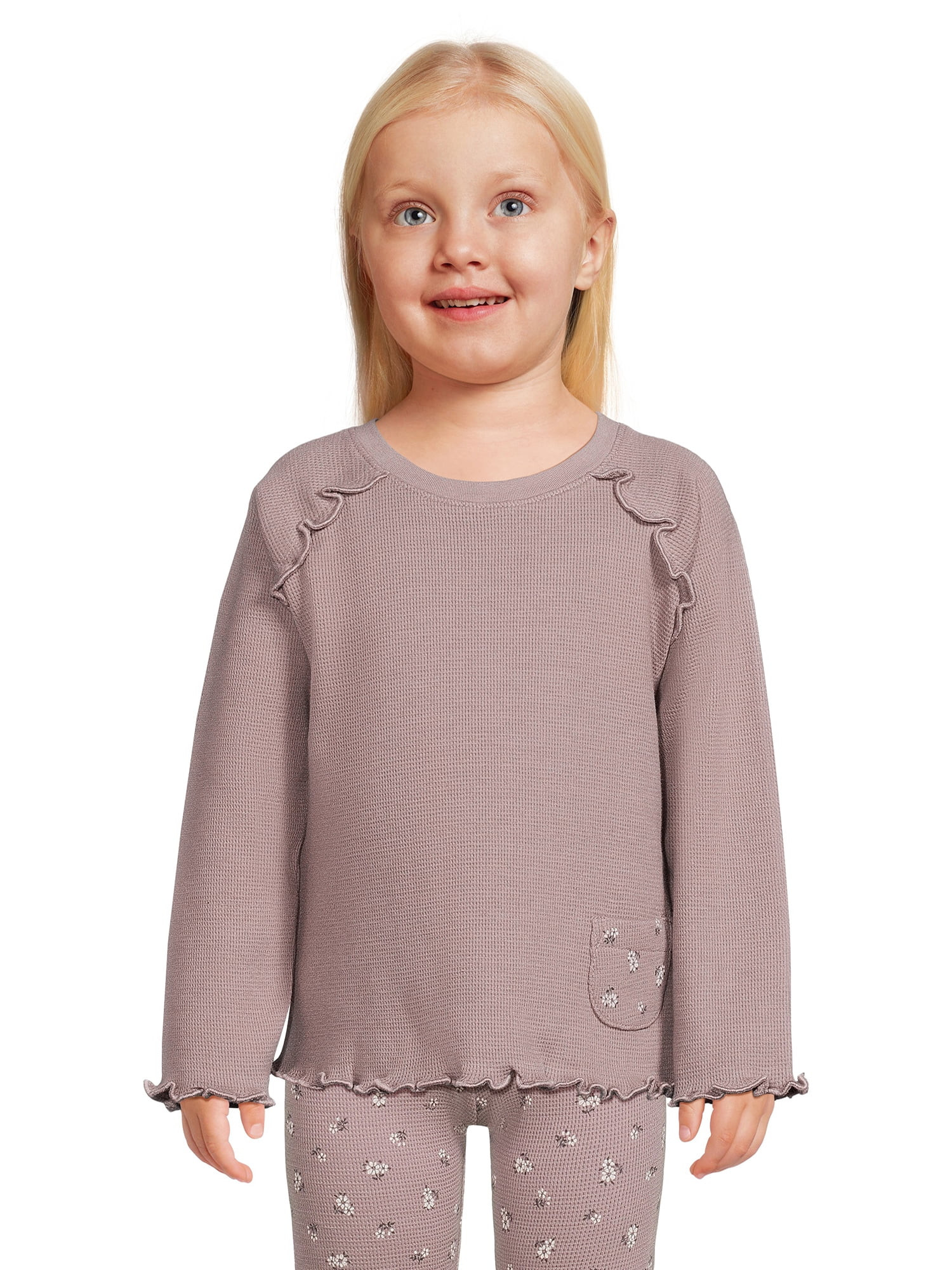 easy-peasy Toddler Girl Long Sleeve Pocket T-Shirt, Sizes 12 Months-5T | Walmart (US)