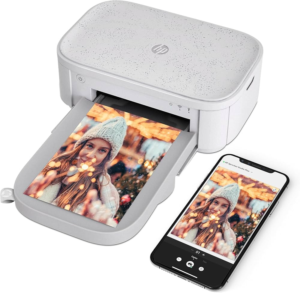 HP Sprocket Studio Plus WiFi Printer – Wirelessly Prints 4x6” Photos from Your iOS & Android ... | Amazon (US)