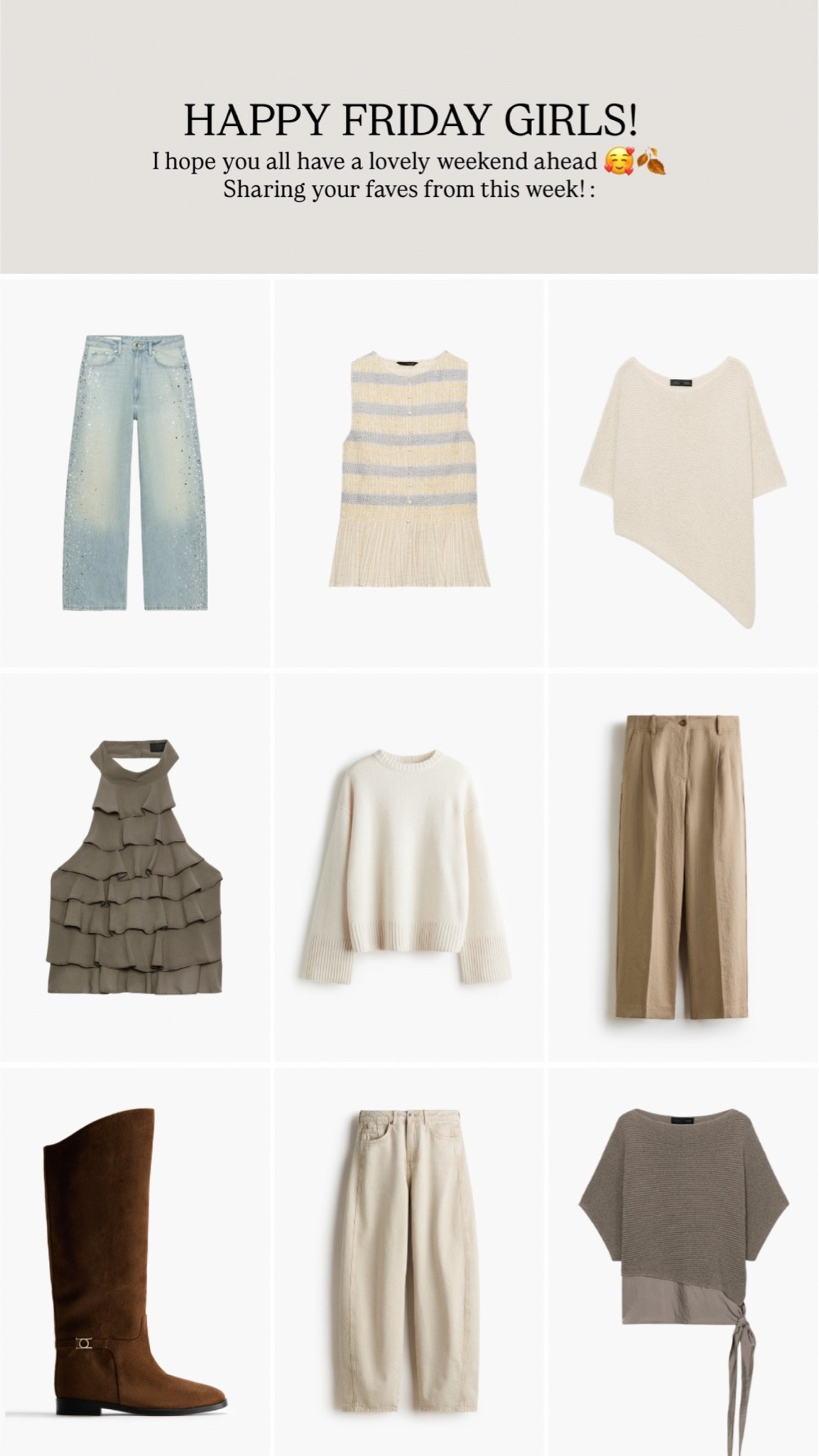 Your weekly faves - Happy Friday! 🥰🤎🍂

#LTKautumn #LTKeurope #LTKstyletip