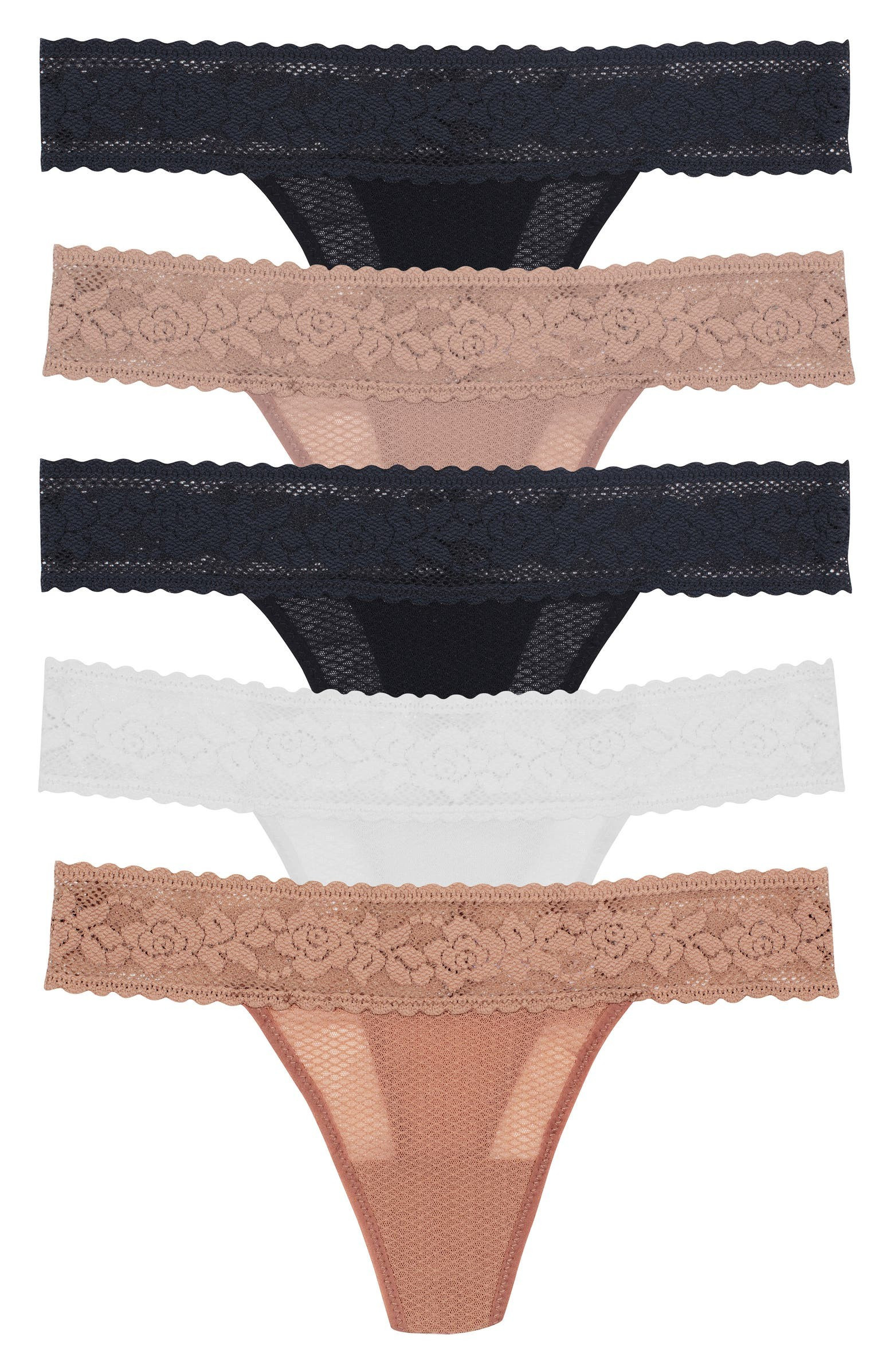 Assorted 5-Pack Kitty Soft Thongs | Nordstrom