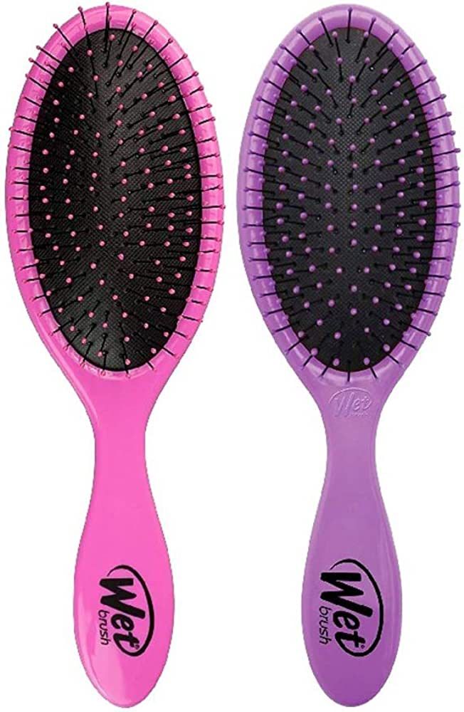 Wet Brush Original Detangling Hair Brush, Pink & Purple - Ultra-Soft IntelliFlex Bristles - Detan... | Amazon (US)