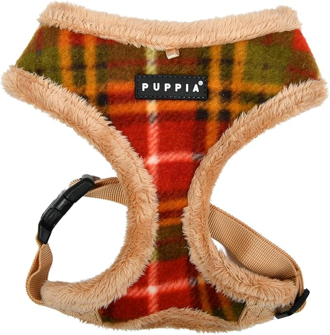 Puppia Norman Dog Harness Over-The-Head Warm Winter Checkered Pattern Adjustable Chest for Small ... | Amazon (US)