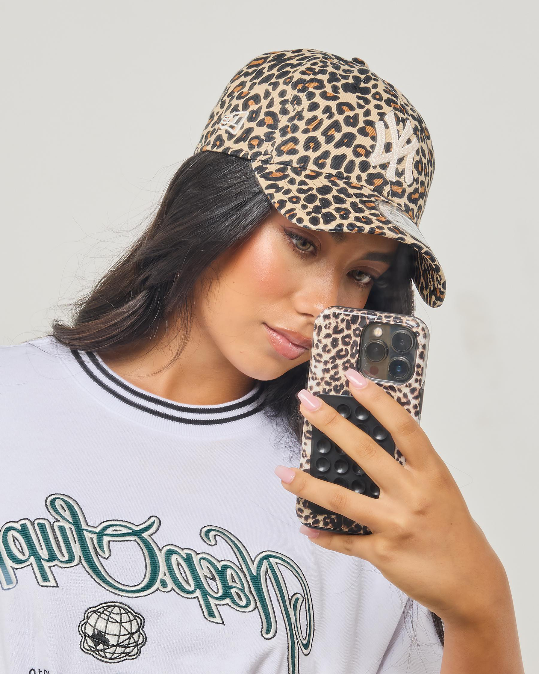 New Era Women's Ny Yankees Cap in Leopard Chainstitch | City Beach (US)
