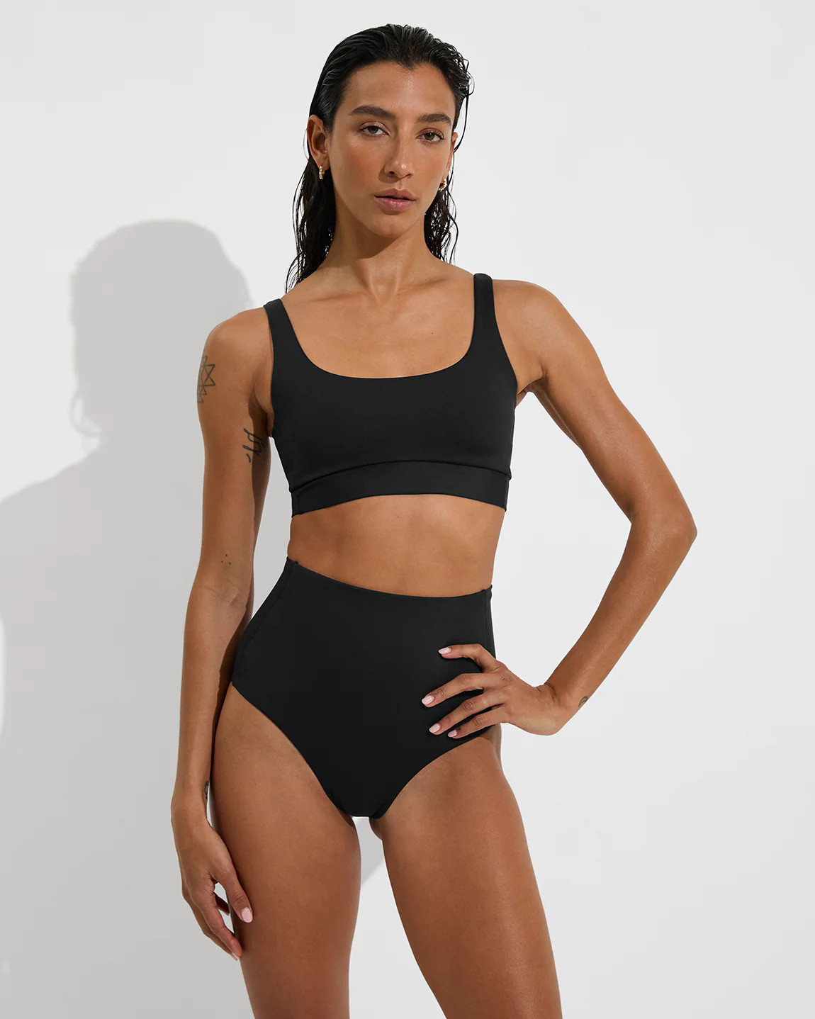 Double Scoop Top - Jet | Left on Friday