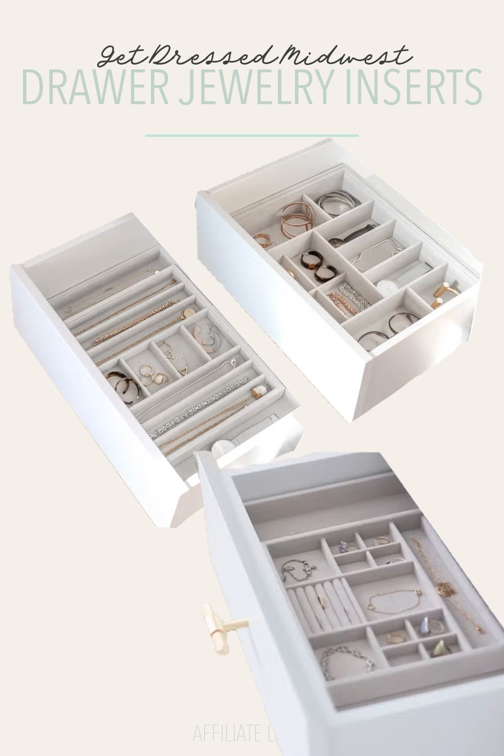 Jewelry organization 
Drawer inserts
Closet

#LTKHome #LTKOver40 #LTKBeauty