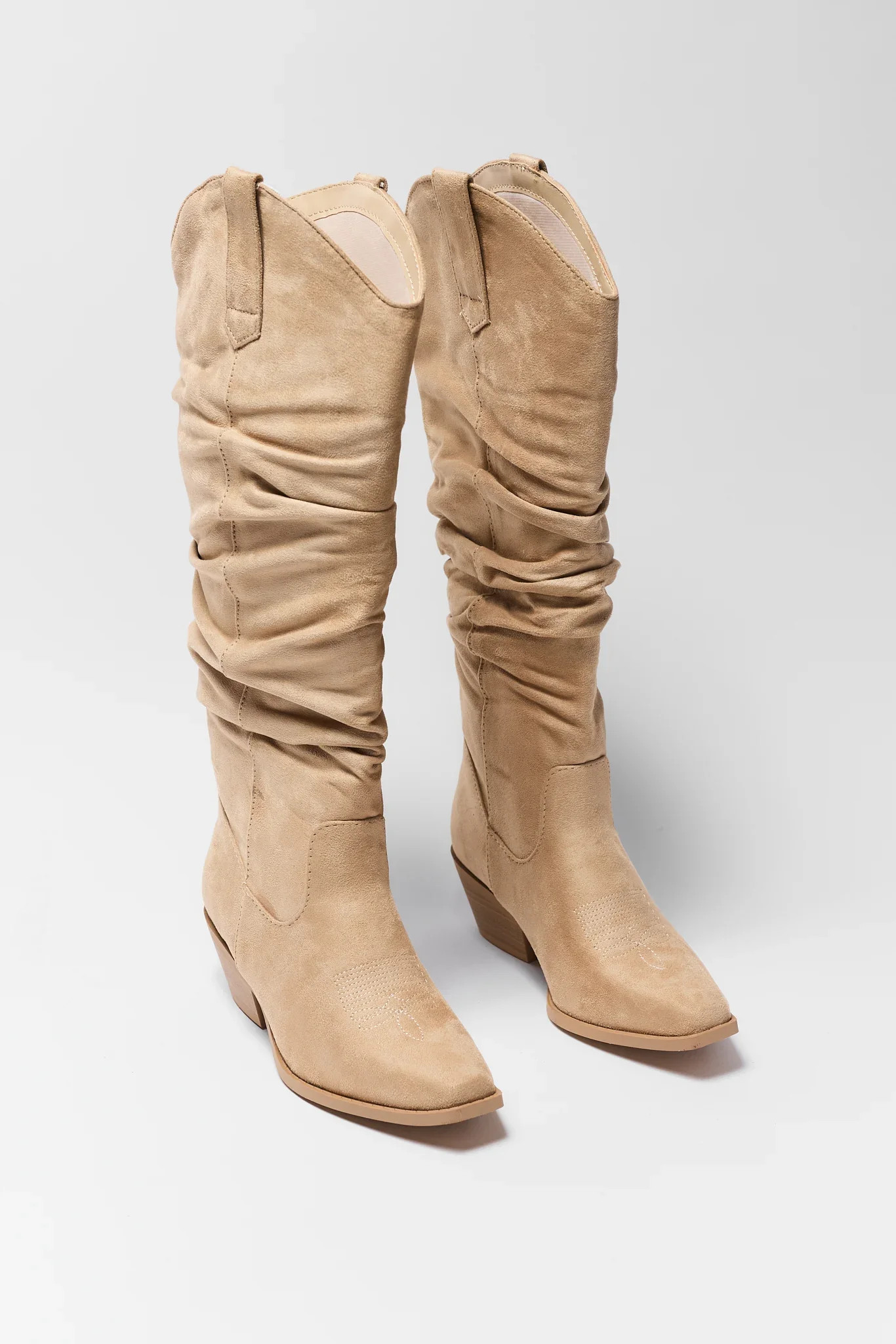 Tan Slouchy Cowboy Boot | Avara