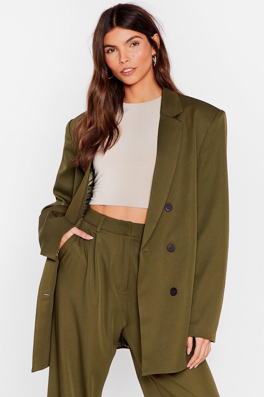 Shoulder Padded Oversized Tailored Blazer | Nasty Gal (US)