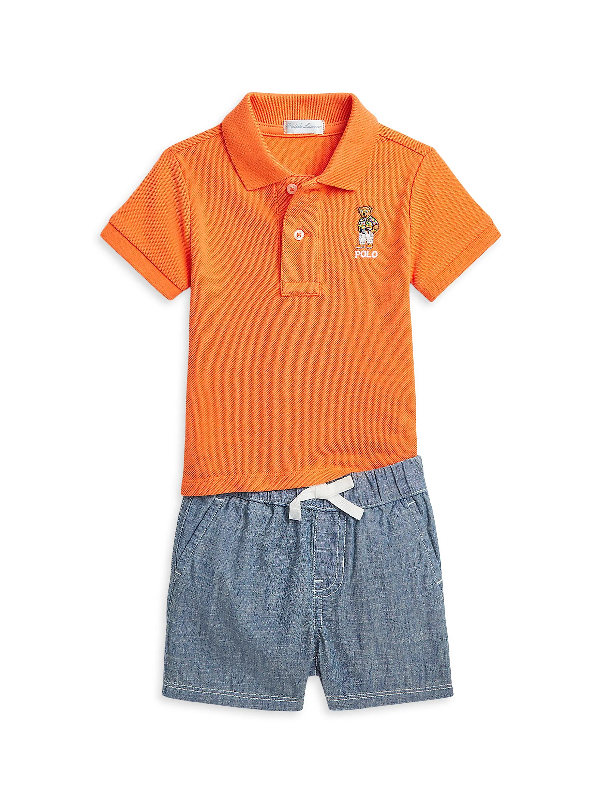 Baby Boy's Cotton Polo & Shorts Set | Saks Fifth Avenue