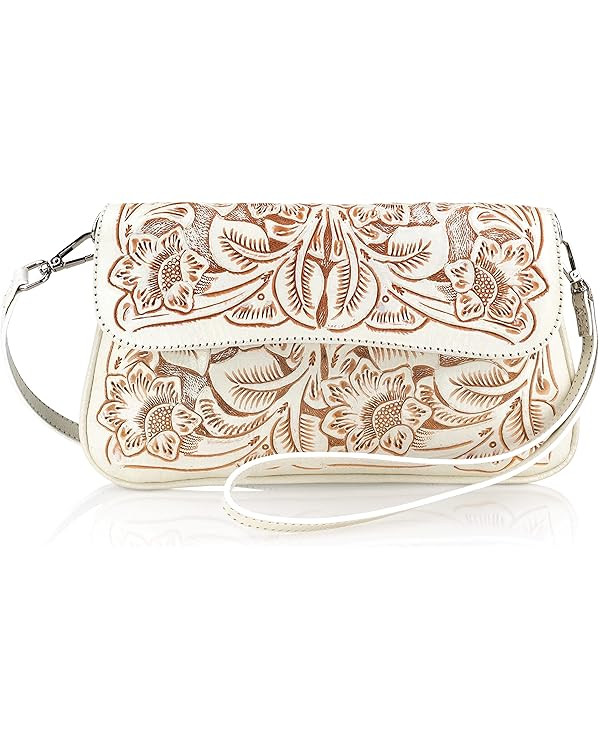 Mauzari Women's Genuine Leather Crossbody Purse with Removable Straps — Artisan Crafted | Amazon (US)