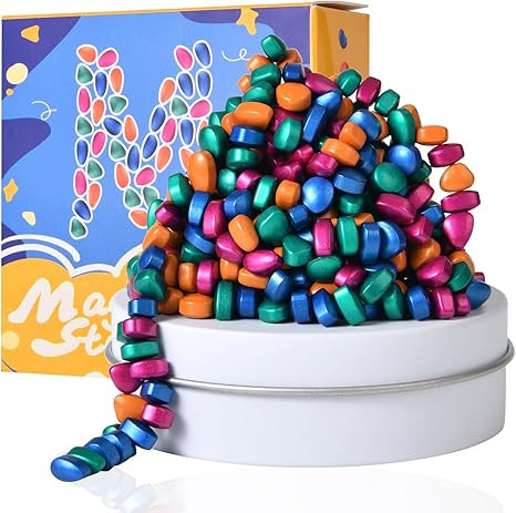 Fidget Toys Adults,Sensory Stones for Stress Relief,300+Multicolour Smooth Ferrite Rocks, Desk Fi... | Amazon (US)