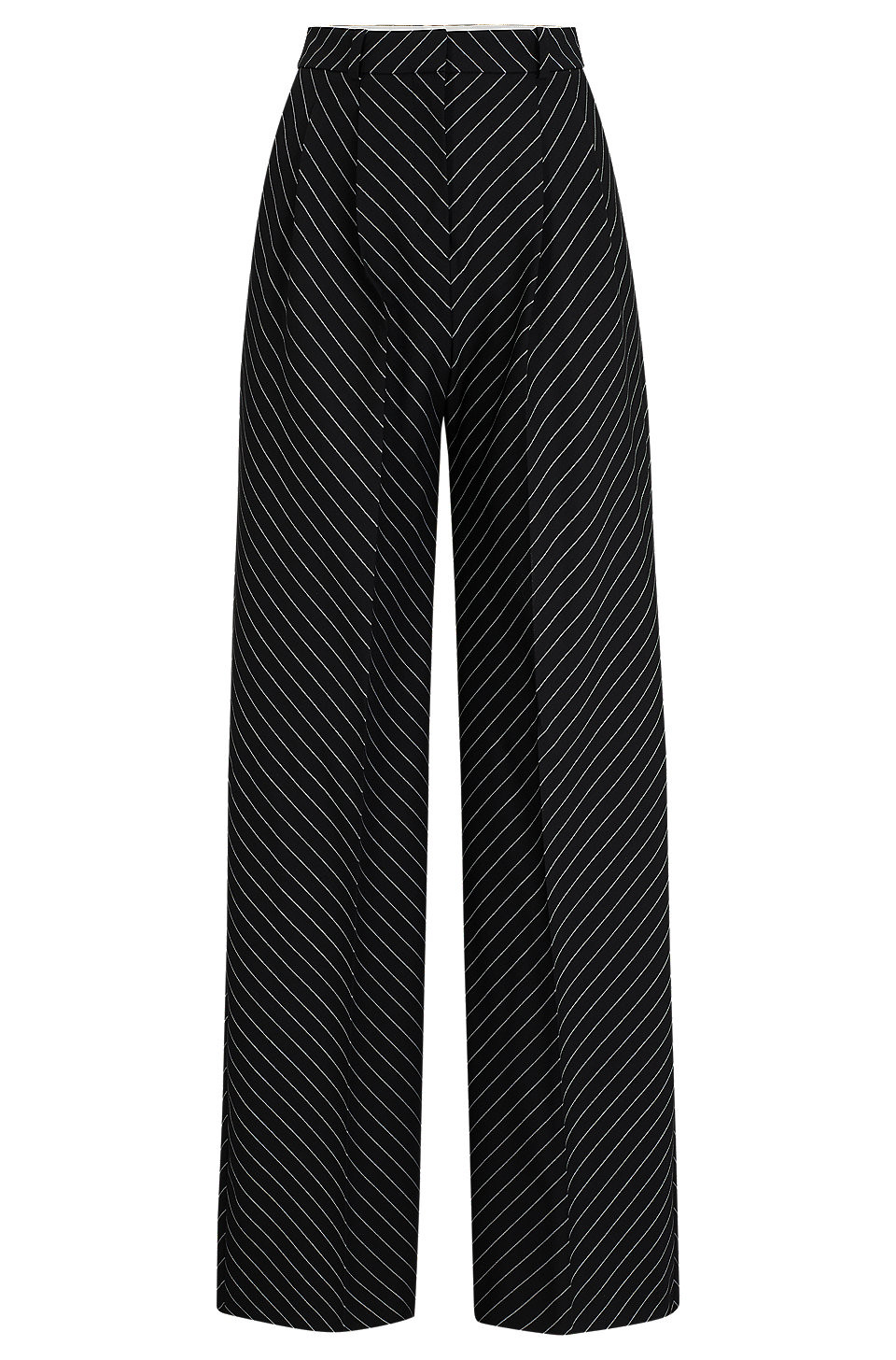 Formal trousers in stretch wool with all-over stripe | Hugo Boss (US)