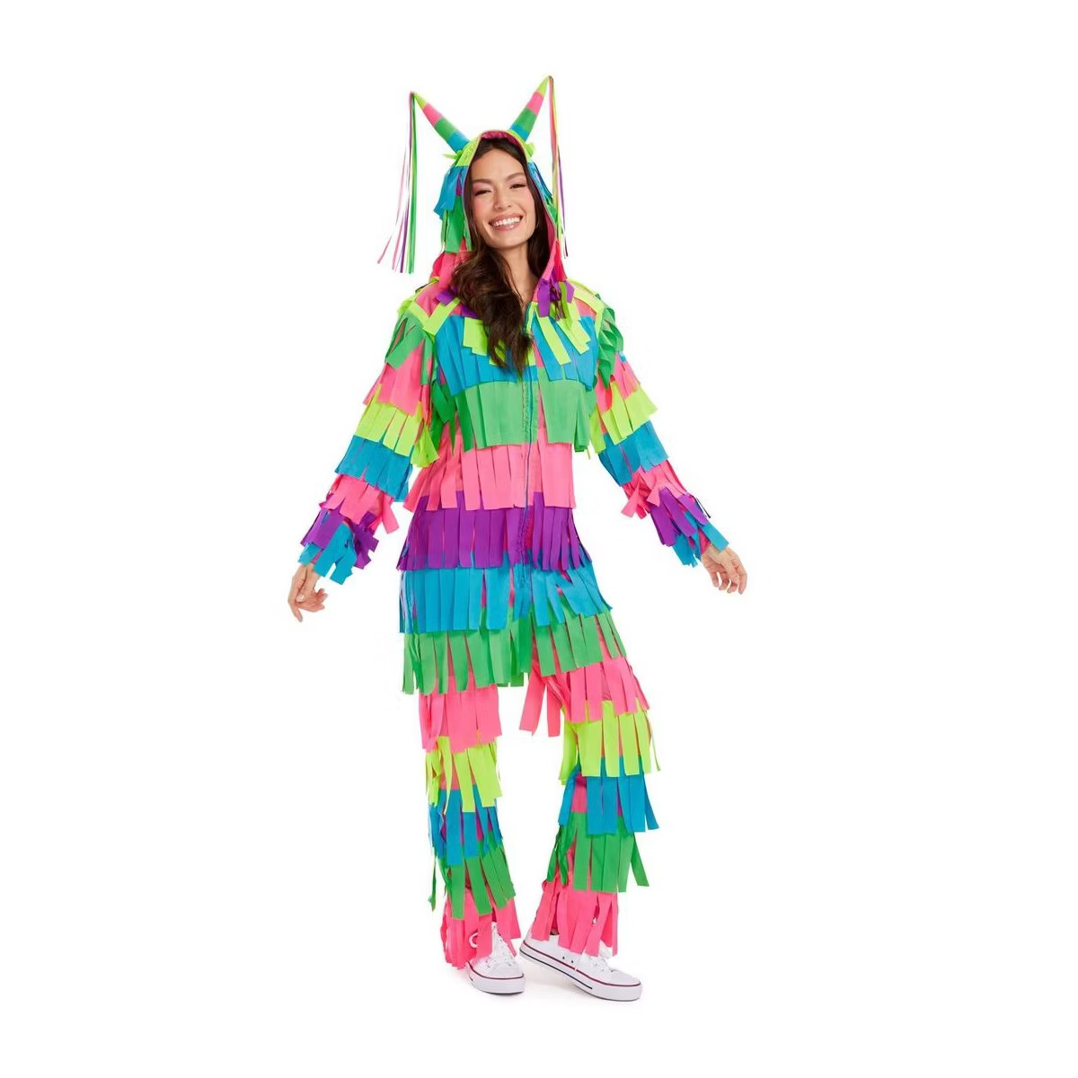 Tipsy Elves Pinata Halloween Costumes for Women - Bright Multicolored Pinata Jumpsuit Funny Hallo... | Target