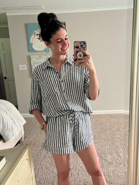 Loving linen sets for summer! It kept me cool all day today and I love how versatile the pieces are together and individually!! 

#LTKsalealert #LTKtravel #LTKunder50
