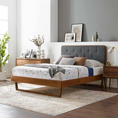Bridgette Wood Platform Bed with Angular Frame | Wayfair Professional