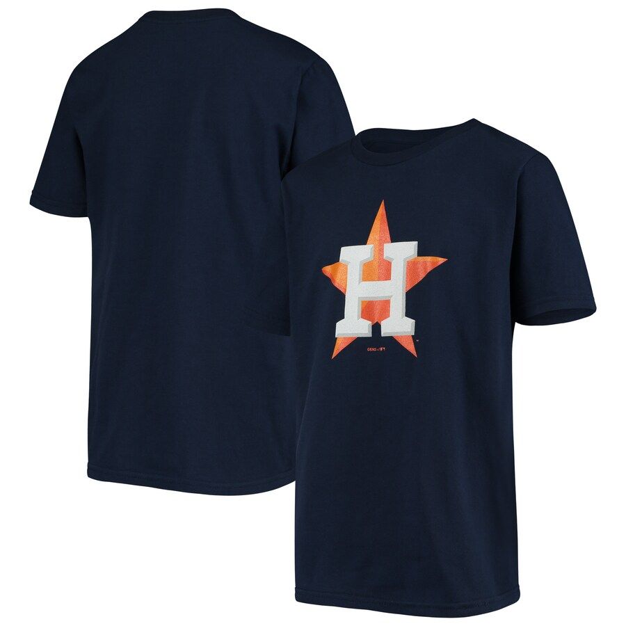 Houston Astros Youth Team Primary Logo T-Shirt - Navy | Fanatics