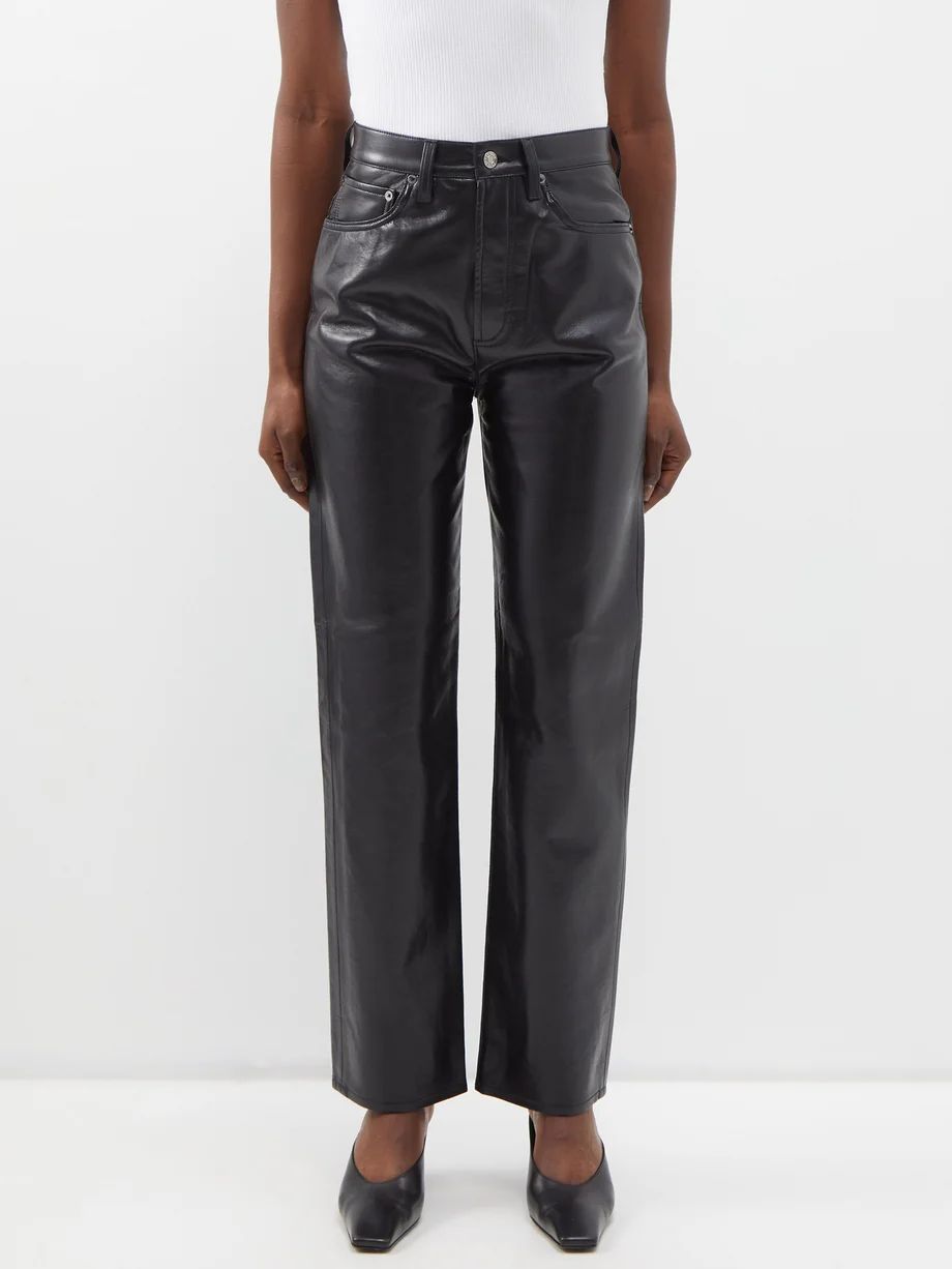 90s Pinch recycled-leather trousers | Matches (UK)