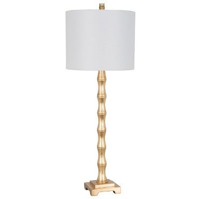 Bamboo Buffet Table Lamp Gold (Includes LED Light Bulb) - Opalhouse™ | Target