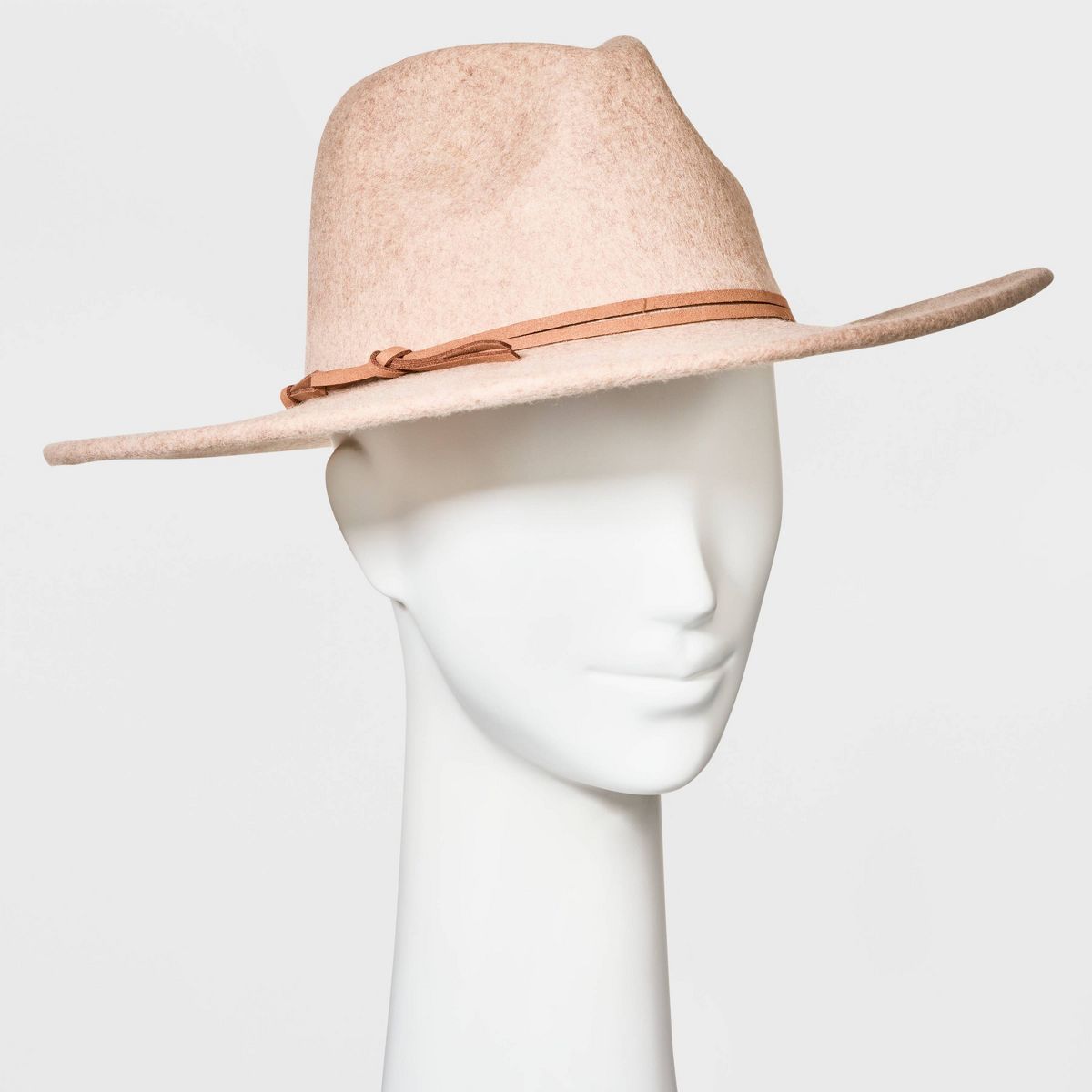 Wide Brim Felt Fedora Hat - Universal Thread™ Taupe | Target