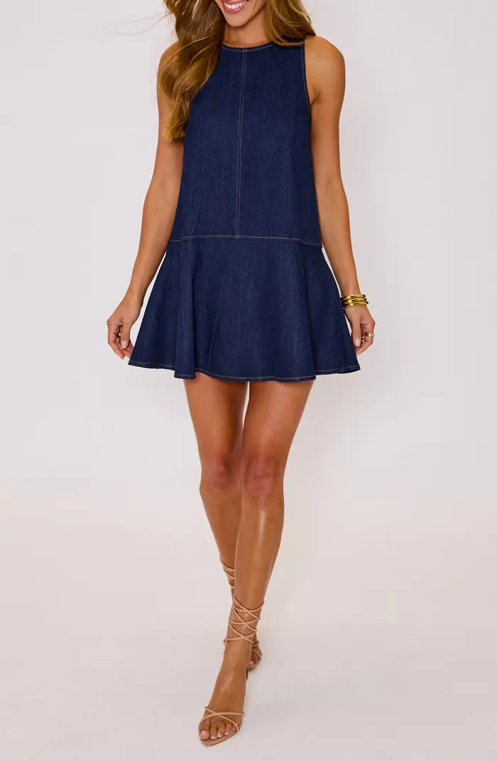 Olivia Denim Fit & Flare Minidress | Nordstrom