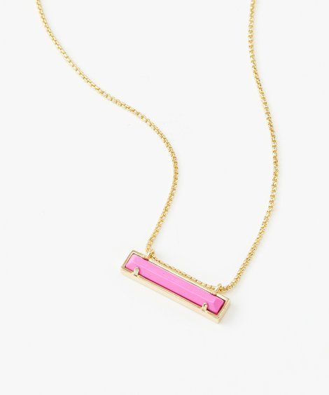 Kendra Scott 14K Gold-Plated & Magenta Leanor Pendant Necklace | Zulily