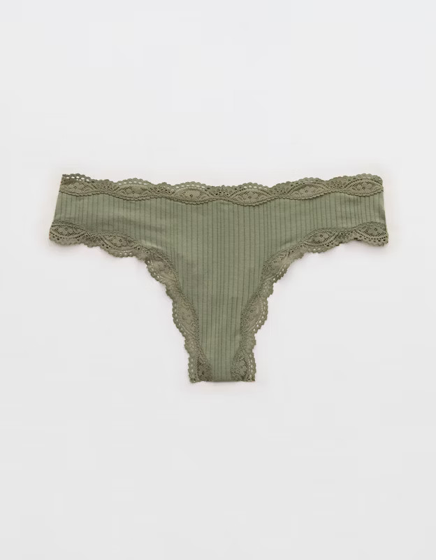 Superchill Modal Lace Thong Underwear | Aerie