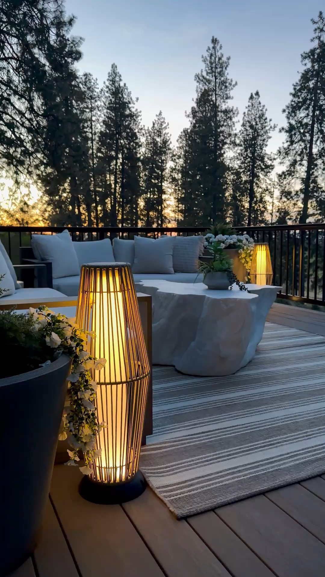 I mean how gorgeous are these solar lanterns??

Spring, spring home, spring home refresh, patio, patio seating, patio refresh, modern lighting, lantern, outdoor seating, patio styling, coffee table 

#LTKmomlife #LTKSeasonal #LTKHome