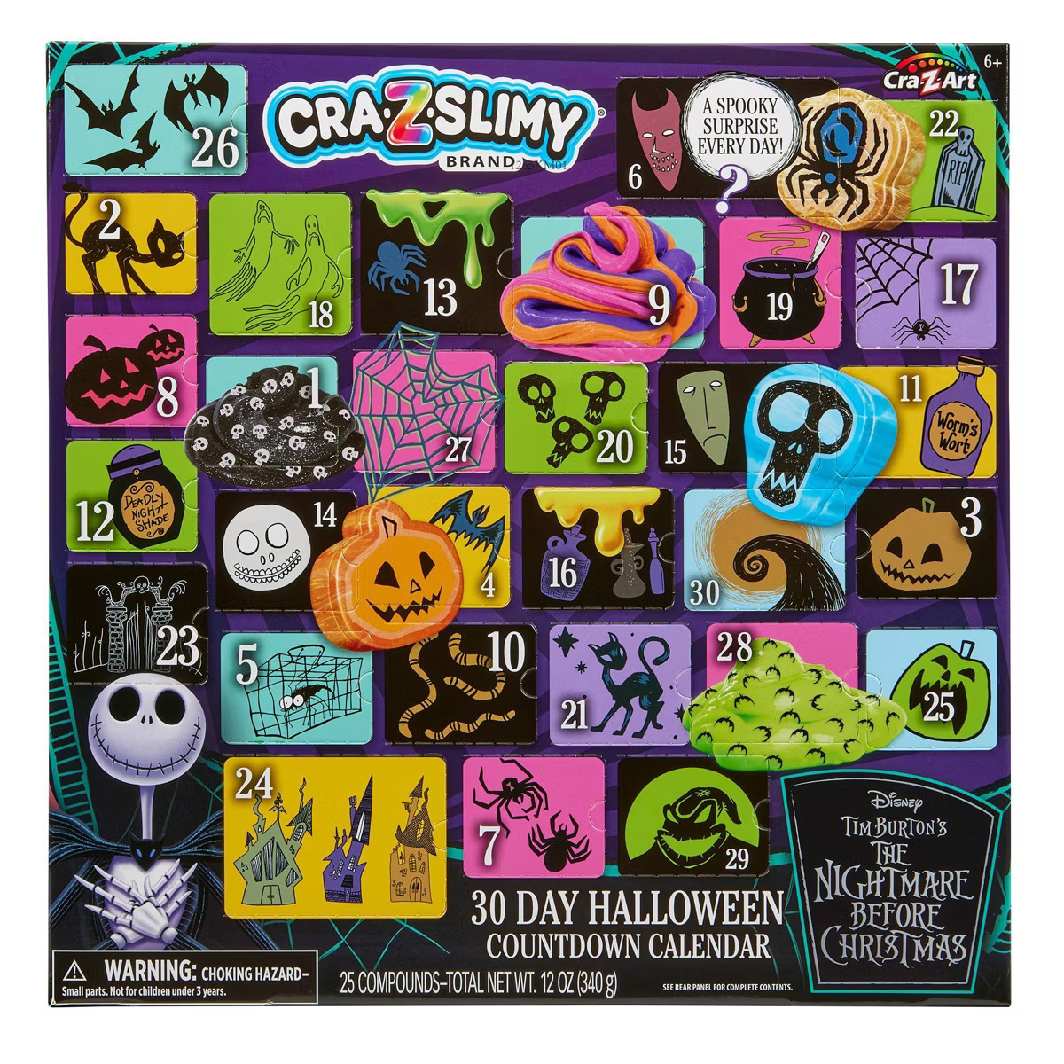 Disney Halloween NBC Countdown Calendar: Creative Slimes & Putties, 30 Pieces, Educational Focus ... | Target