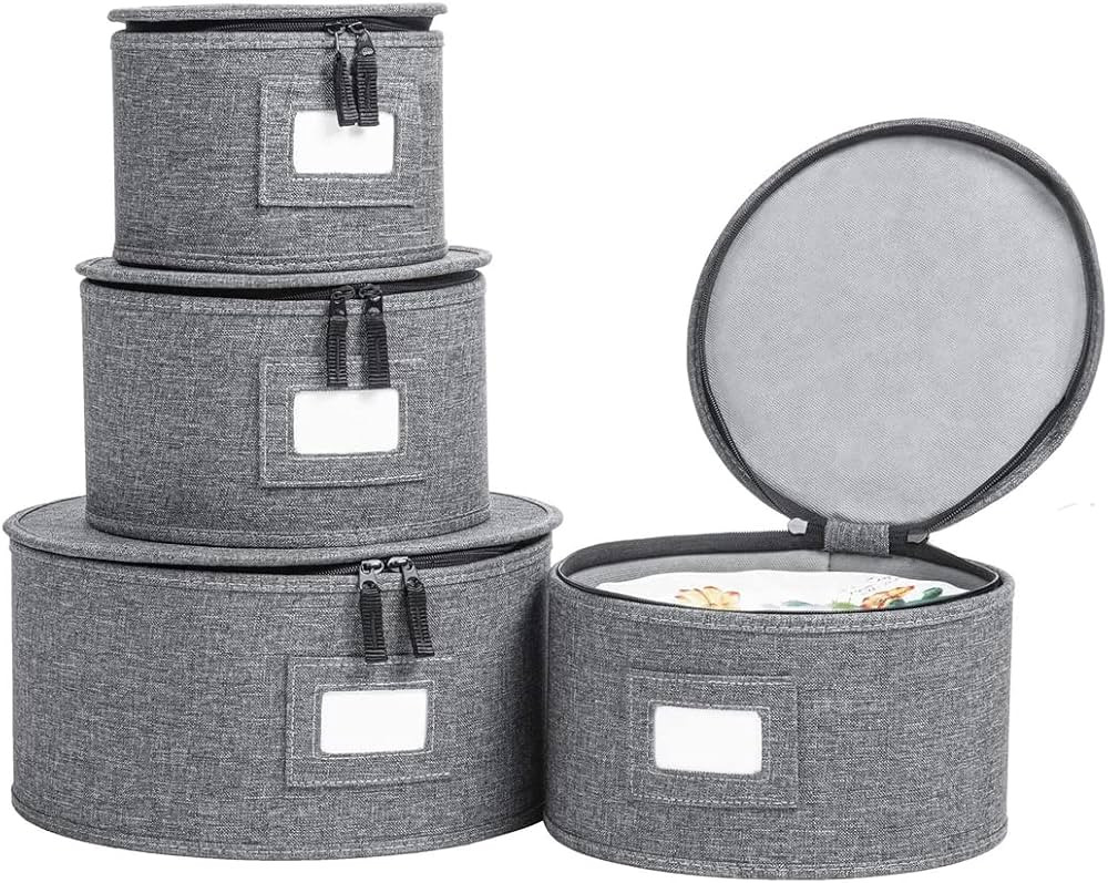 storageLAB China Storage Containers, Containers for Organizing, Hard Shell Case, Felt Plate Divid... | Amazon (US)