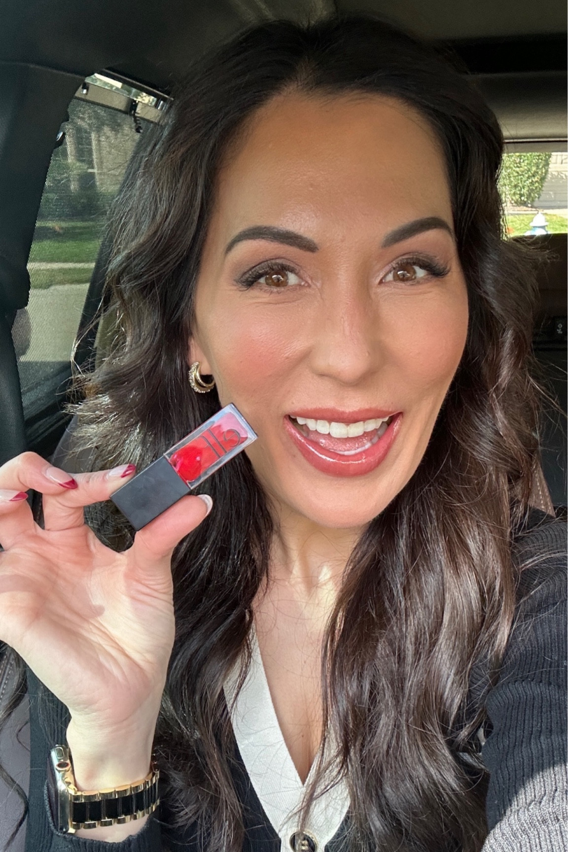 Drugstore lip combo you will love! Nyx nude truffle with the Elf lip oil in red delicious! Such a good dupe to a designer brand lippie! 

#LTKover40 #LTKstyletip #LTKbeauty