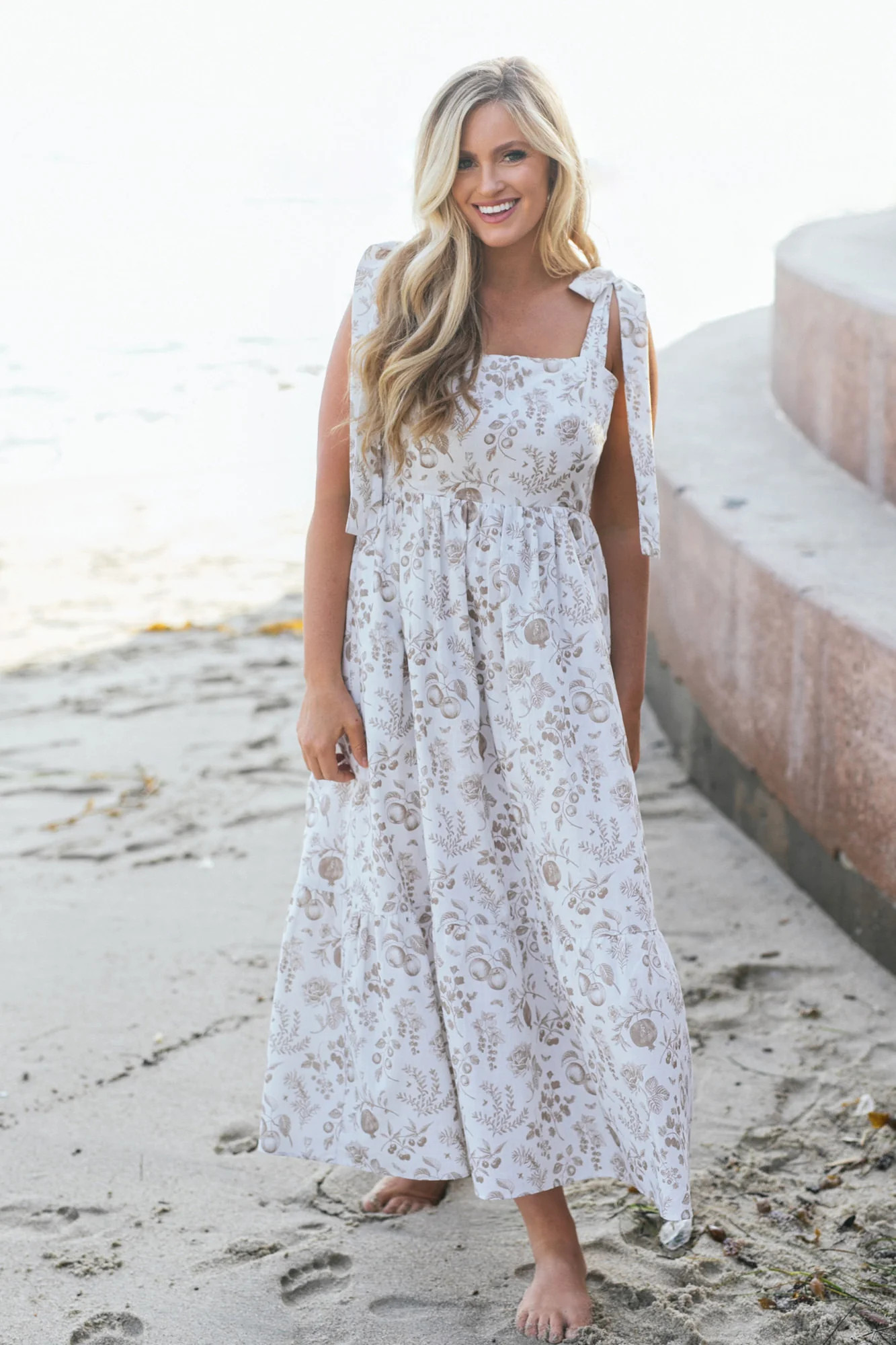 Mae Tie Shoulder Dress | Morning Lavender