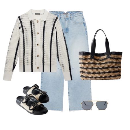 Spring Jeans, wardrobe staples, stripe cardigan, basket bag 🤍

#LTKSeasonal #LTKstyletip