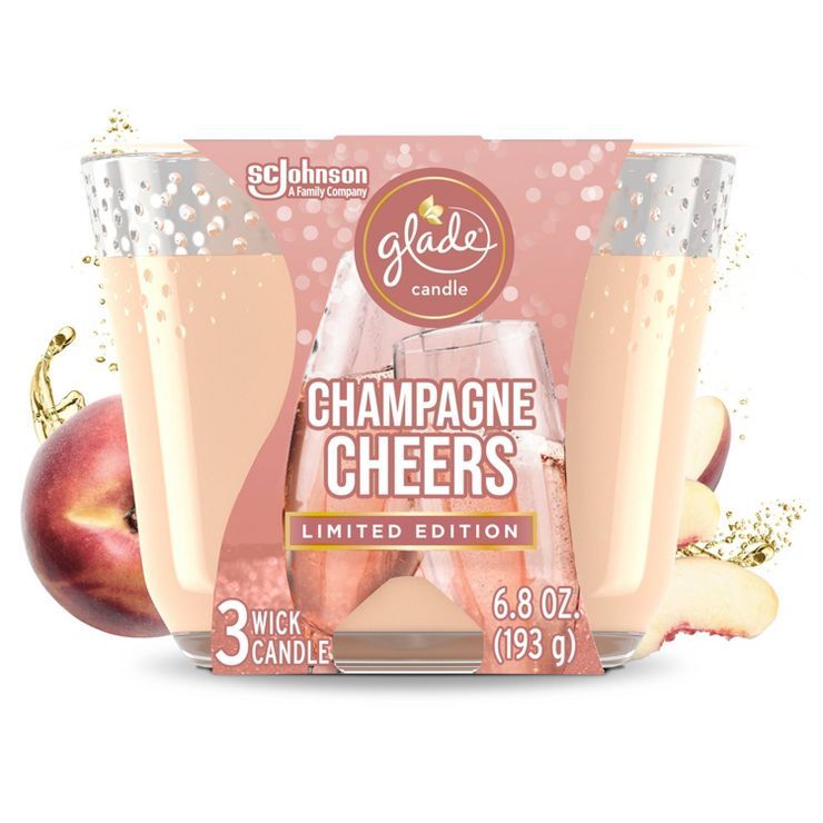 Glade 3 Wick Candle - Champagne Cheers - 6.8oz | Target