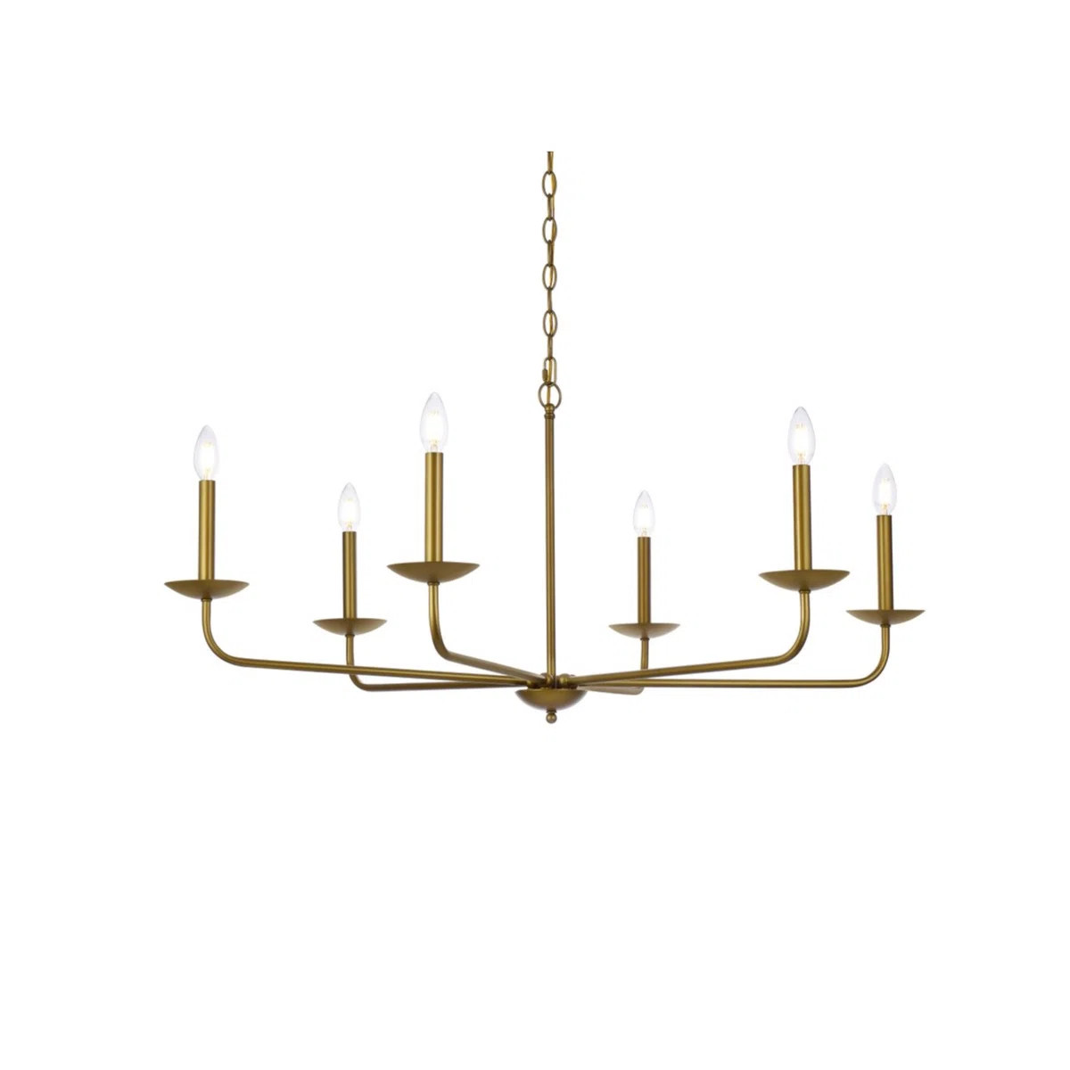 Baltray 6 - Light Steel Dimmable Classic / Traditional Chandelier | Wayfair North America
