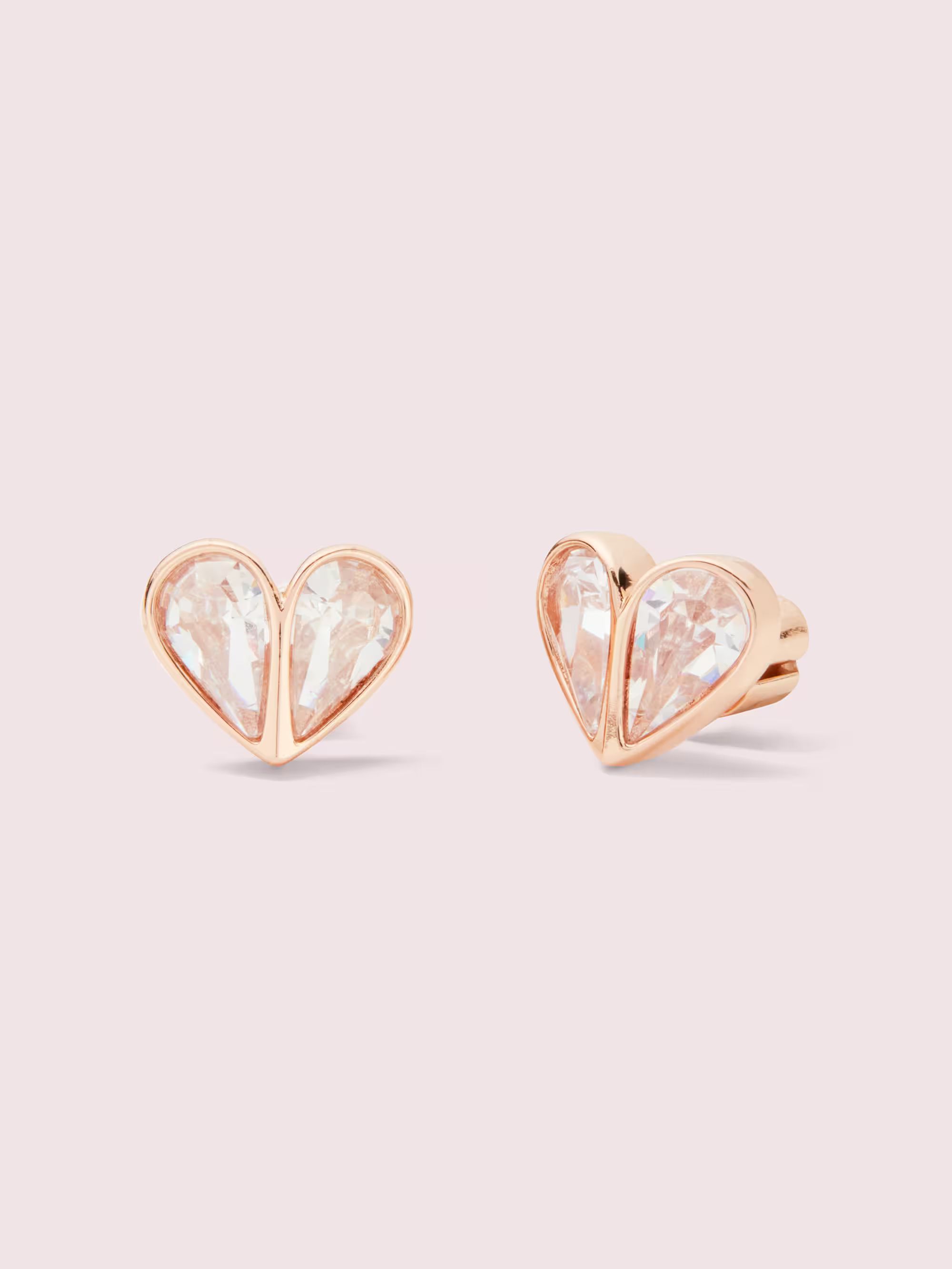 rock solid stone small heart studs | Kate Spade (US)
