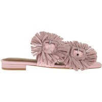Kurt Geiger platte sandalen met juweel in raffia met bloemenversieringen | Balardi (US & Canada)