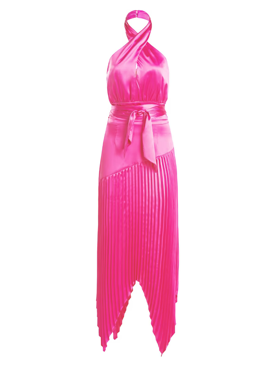 Dixon Satin Halter Dress | Saks Fifth Avenue