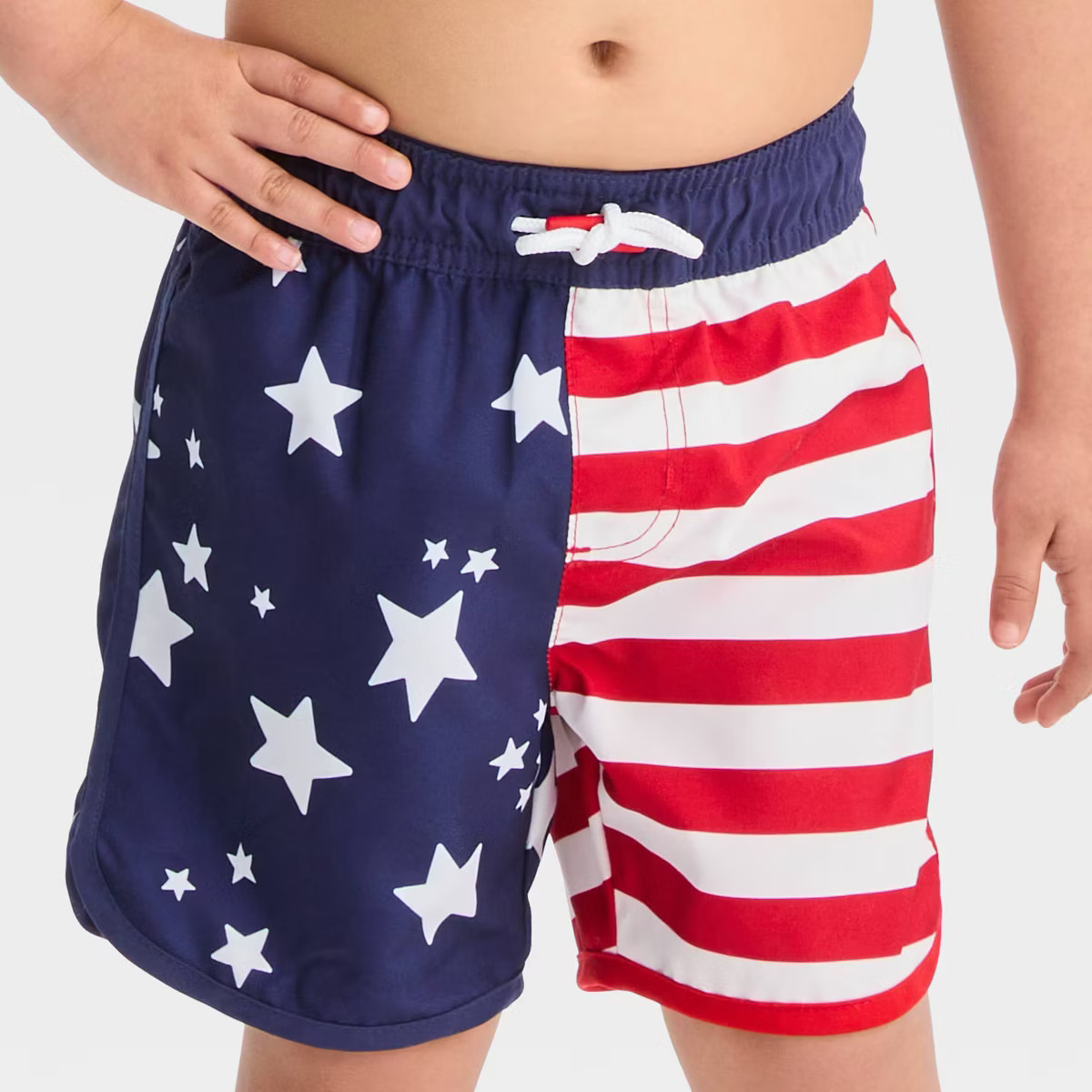 Toddler Boys' Flag Swim Shorts - Cat & Jack™ Blue | Target
