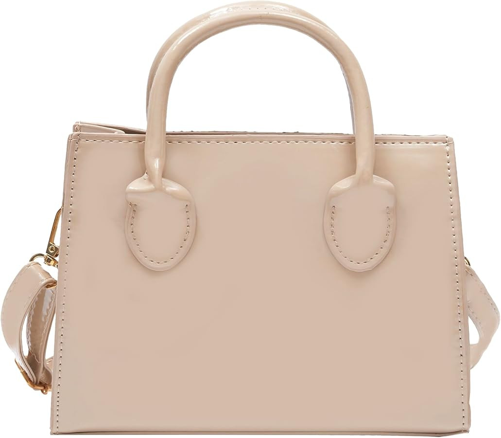 Patent Leather Handbag Shinny Clutch Purse Mini Shoulder Bag Evening Purse for Women | Amazon (US)