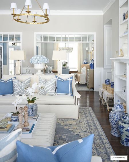 Our living room rug is on sale! Don’t miss it! Ours is 10 x 14x and is such a great base for any room! The blue, ivory and beige combo is gorgeous. Home decor, living room decor, family room decor

#LTKFind #LTKstyletip #LTKhome